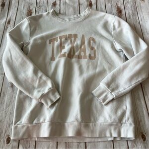 Women's White Texas Sweater